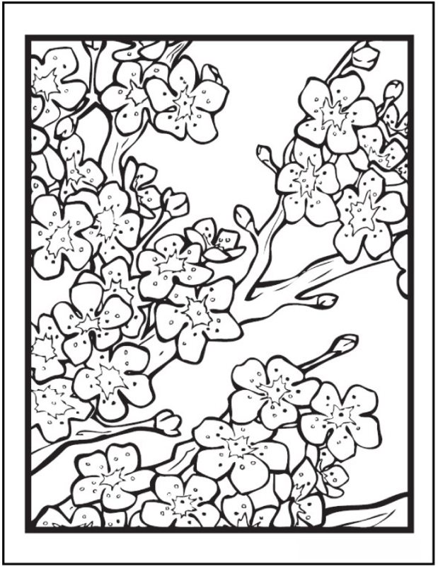 Blumen Ausmalbilder zum Ausdrucken 61
