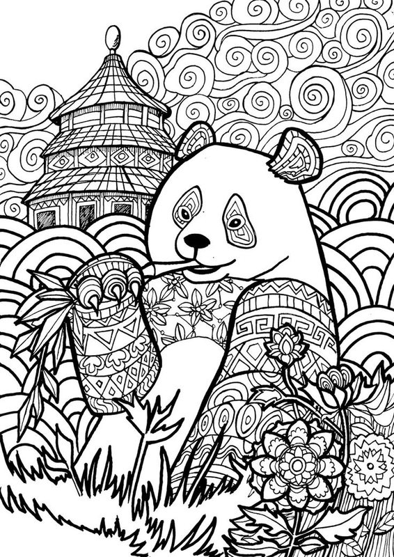pandabär ausmalbilder für erwachsene kostenlos zum